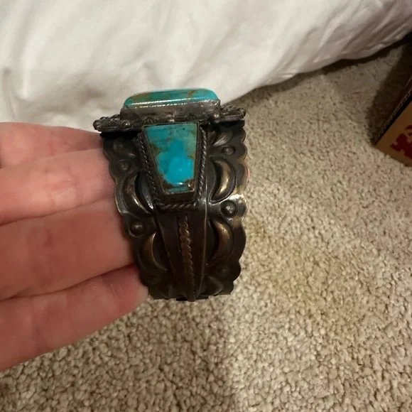 Raymond Bronze and Silver Cuff Bracelet - Picture 4 of 5